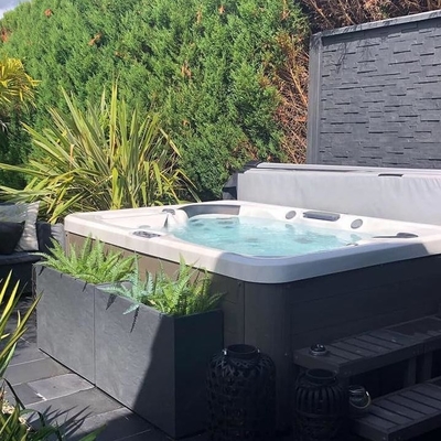 Da banheira automática luxuosa dos termas da massagem dos assentos do jardim 5 banheira de hidromassagem exterior