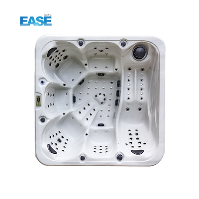 Banheira de hidromassagem ao ar livre com banheira de hidromassagem branca 124Pcs Total Jets 1 Recliner