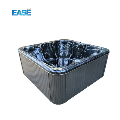 Banheira de hidromassagem ao ar livre com banheira de hidromassagem branca 124Pcs Total Jets 1 Recliner