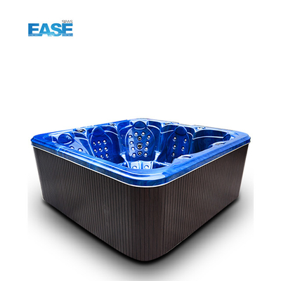 Banheira de hidromassagem ao ar livre com banheira de hidromassagem branca 124Pcs Total Jets 1 Recliner