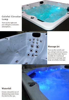 3 lugares 2 salões Spa Massagem Banheira de hidromassagem 1800L Capacidade de água