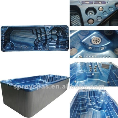 Piscina de balcão ao ar livre com 66 jatos Balboa System