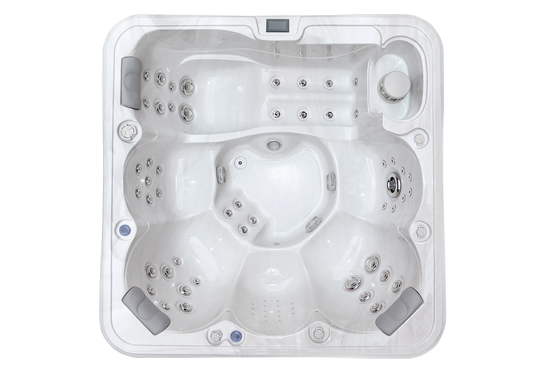 Jacuzzi Spa de natação ao ar livre Banheira de massagem acrílica Banheira de banho de auto-limpeza Piscinas de spa para 6 pessoas