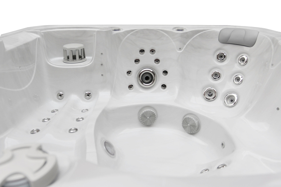 Jacuzzi Spa de natação ao ar livre Banheira de massagem acrílica Banheira de banho de auto-limpeza Piscinas de spa para 6 pessoas
