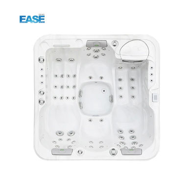 2 salão 2 banheira de massagem de assento com concha acrílica em mármore branco e capacidade de spa