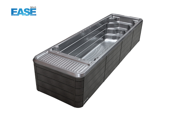 Spa de hidroterapia Piscina jardim exterior acrílico infinito Spa de natação para venda
