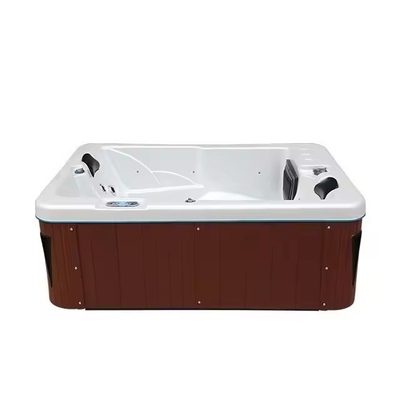Banheiras de hidromassagem de jardim com 2 salões para família Banheiras de massagem ao ar livre Banheiras de hidromassagem de jardim com luzes led