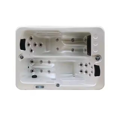 Banheiras de hidromassagem de jardim com 2 salões para família Banheiras de massagem ao ar livre Banheiras de hidromassagem de jardim com luzes led