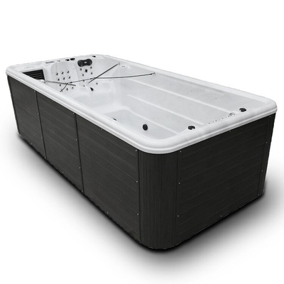 Piscina infinita de luxo para jardim Whirlpool Spa Tubes com jets de ar Swim Spa para o exterior