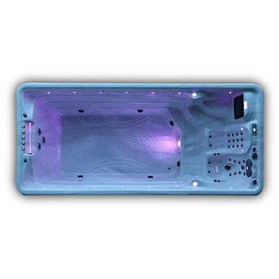 Piscina infinita de luxo para jardim Whirlpool Spa Tubes com jets de ar Swim Spa para o exterior