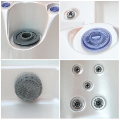 Banheira de hidromassagem de luxo para 5 pessoas com banheira de hidromassagem banheira acrílica com alto-falante Bluetooth