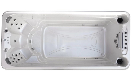Piscina de banho ao ar livre para jardim 5 metros piscina infinita spa banheira de hidromassagem com função de massagem