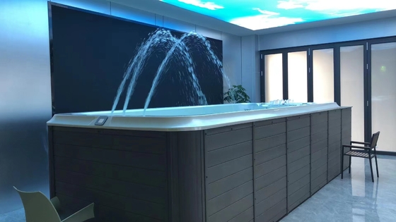 Piscina de banho ao ar livre para jardim 5 metros piscina infinita spa banheira de hidromassagem com função de massagem
