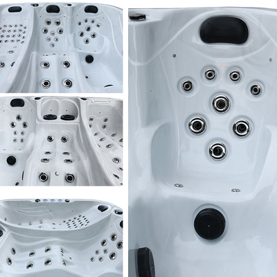 Banheira de hidromassagem de luxo para 4 pessoas Banheira de hidromassagem acrílica para adultos Banheira de hidromassagem com função de massagem