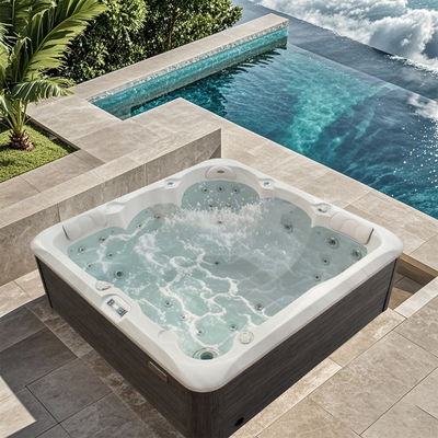 Acrílico 5 Pessoas Outdoor Swim Spa Pool Jardim Relax Massagem Whirlpool Tubos De Hidromassagem