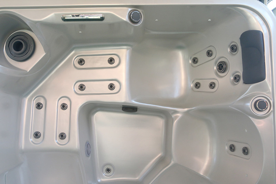 Ácido acrílico branco para 5 pessoas, luz LED, hidroterapia, banheira de hidromassagem E-371S