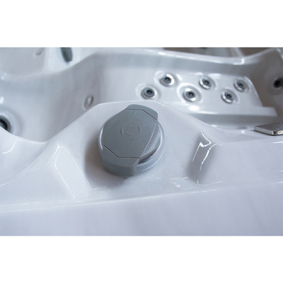 Whirlpool acrílico ergonômico para 8 pessoas com concha de onda do oceano