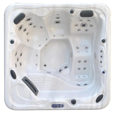 2 Lounge American Balboa Banheira de hidromassagem controlada com estrutura de aço inoxidável e concha acrílica Aristetch