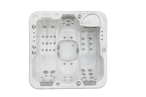 Banheira acrílica de alívio de pressão Banheira de hidromassagem com luz LED