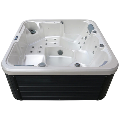 Banheira de hidromassagem rectangular para 3 pessoas com luzes LED e filtro de 1pc