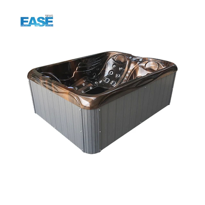 1pc luz LED retângulo 350kg 3KW 220V banheira de hidromassagem com 1pc bomba de circulação e chiller