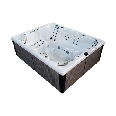 Banheira de hidromassagem elétrica rectangular com 73 jatos e 16 jatos de ar