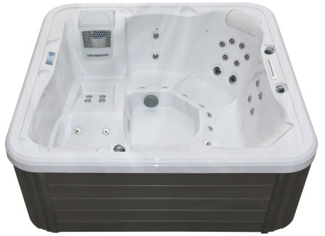 Banheira de aquecimento de massagem de acrílico independente Banheira de hidromassagem de spa de imersão ao ar livre