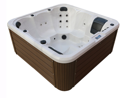 Fábrica de Spa OEM Massagem para 5 pessoas Whirlpool Jacuzzi Banheira de hidromassagem exterior com sistema de limpeza automática