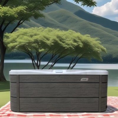 3-4 Pessoas Jacussii Spa ao ar livre banheira de hidromassagem com luzes LED e energia- Design