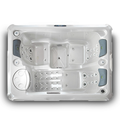Banheiras de hidromassagem exteriores da banheira dos termas da massagem de Pearl White para 3 pessoas
