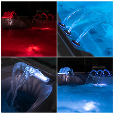 5 banheiras de hidromassagem exteriores da banheira dos termas da massagem do redemoinho do jardim da pessoa