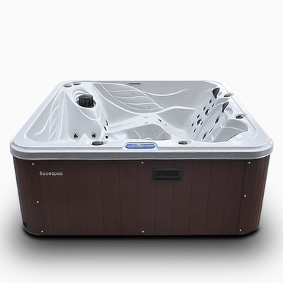 Os jatos de mármore brancos do ar da cor fazem massagens a banheira interna exterior das banheiras de hidromassagem