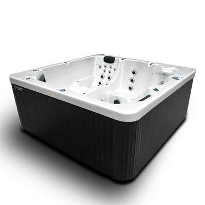 Banheira de hidromassagem americana da massagem da banheira do redemoinho dos jatos do ar do estilo com cachoeira