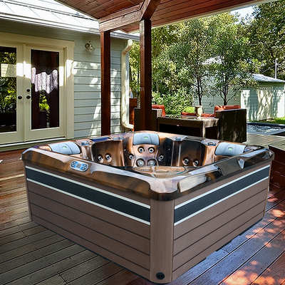 Aromaterapia Massagem Jets Whirlpool Spa ao ar livre Banheira de hidromassagem 5 Pessoas Jacuzzi Banheira de hidromassagem