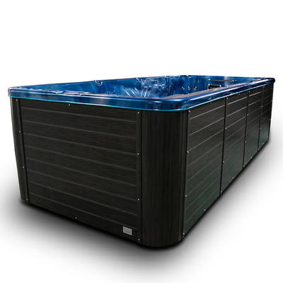 Banheira de hidromassagem infinita 5m embebendo exterior da piscina com 4 assentos