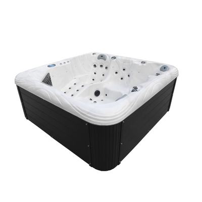 Os jatos exteriores do ar fazem massagens termas da cachoeira do redemoinho das banheiras de hidromassagem com 3 assentos 2 salas de estar