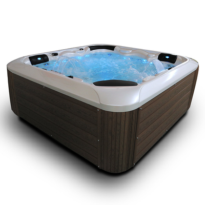 Elevação - cubas internas luxuosas dos termas da banheira da massagem da tecnologia com Bluetooth para 5 pessoas