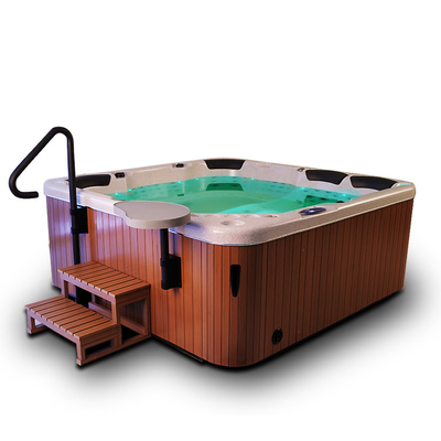 Da banheira de hidromassagem autônoma acrílica da massagem de 6 pessoas banheira exterior dos termas do redemoinho com 3 assentos &amp; 3 vadios
