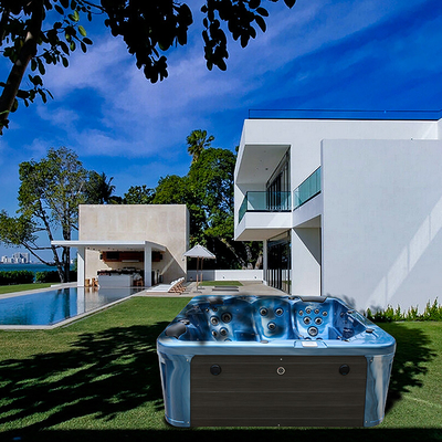 Banheira de hidromassagem exterior dos termas do redemoinho da função autônoma moderna da massagem