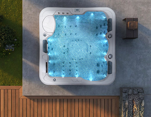 4 pessoas Outdoor Whirlpool Spa Jardim Banheira de Massagem Portátil