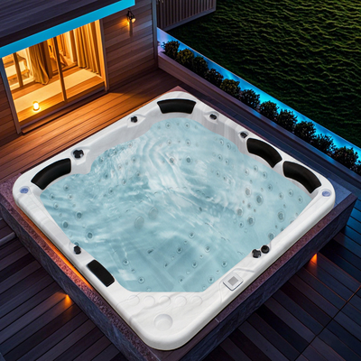 Hidroterapia ao ar livre Spa piscina jatos de ar massagem banheira de hidromassagem banheira de hidromassagem com luz LED