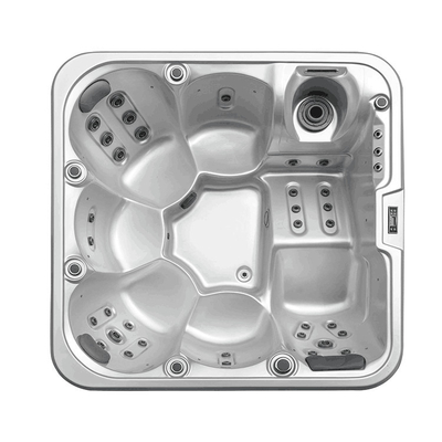 Spa de banheira de hidromassagem acrílica ao ar livre personalizado Jacuzzi Spa ao ar livre para 6 pessoas Spa de massagem Banheira de hidromassagem com luz LED