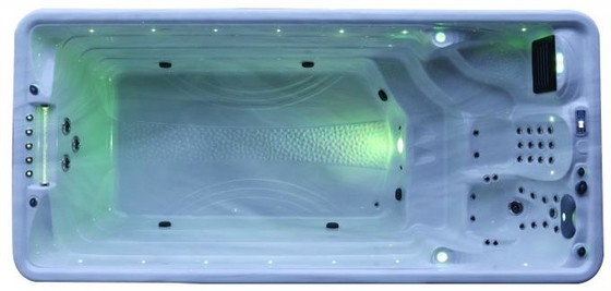 Piscina infinita de luxo para jardim Whirlpool Spa Tubes com jets de ar Swim Spa para o exterior