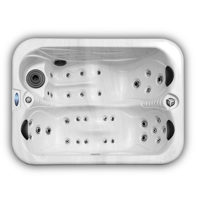 Banheiras de hidromassagem acrílicas para 2 pessoas Banheira de hidromassagem para jardim com luzes LED